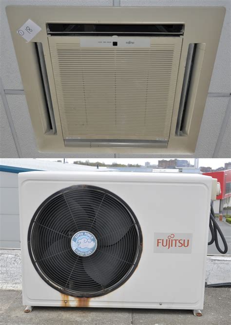 1 x Set of Fujitsu Air Conditioning Indoor & Outdoor Units - Model AUY25AWA3 / AOY25ACD3L - Inclu