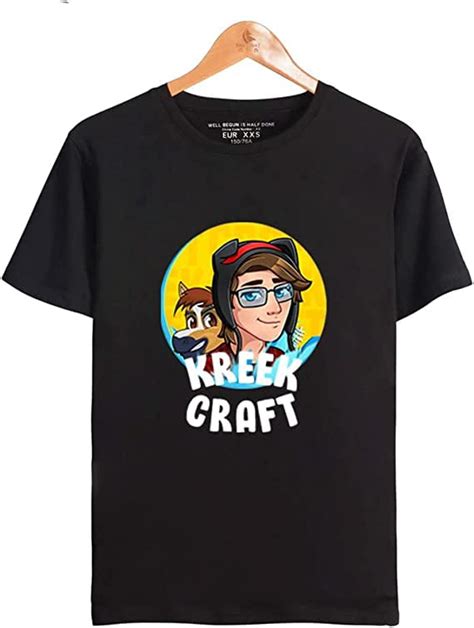 Kreekcraft Merch Summer T-shirt Short Sleeve Printed Cute Women Men ...