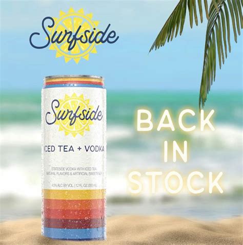 Surfside Cocktails Surfside Iced Tea + Vodka 4 pack 12 oz. Can - Garden ...