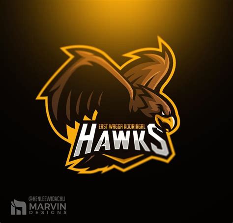 Mascot Hawks Logo Wallpaper