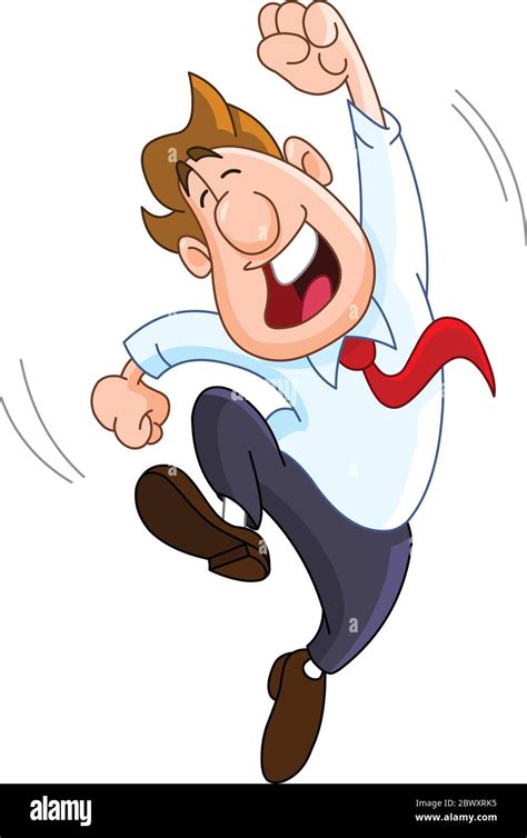 Excited Man Clipart Cartoon