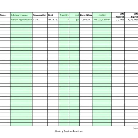 Template: Office Furniture Inventory Template For Furniture for ...