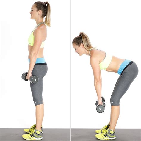 Dumbbell Deadlift | Simple Dumbbell Workout | POPSUGAR Fitness Photo 3