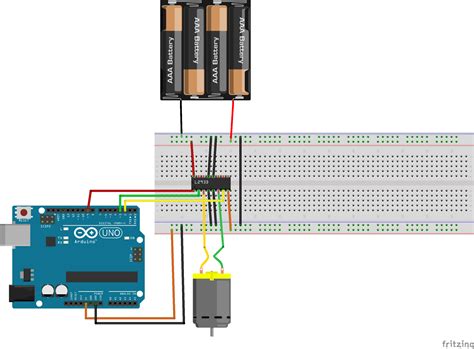 L293D motor driver with arduino - miliohm.com