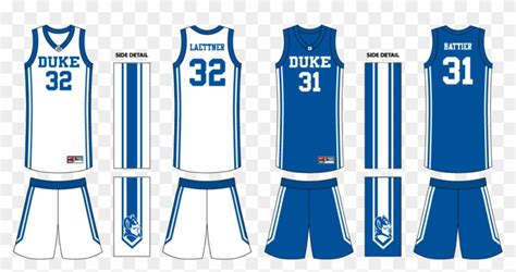 Duke - Duke Basketball Jersey Design - Free Transparent PNG Clipart ...