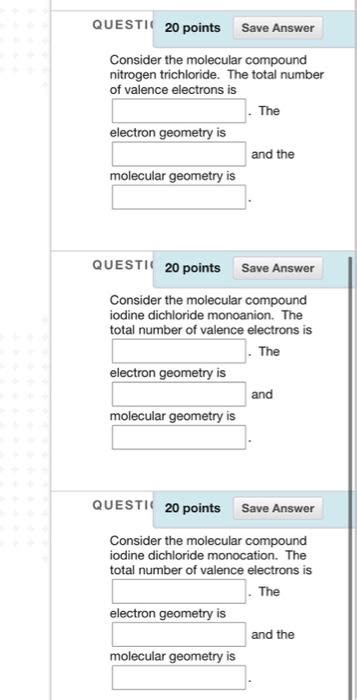 Solved consider the molecular compound boron trichloride. te | Chegg.com