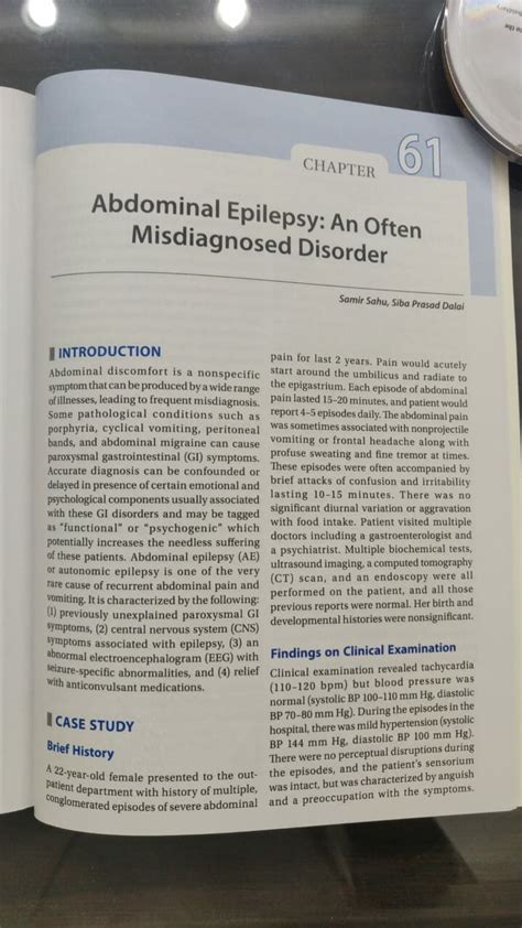 (PDF) ABDOMINAL EPILEPSY: An Often Misdiagnosed Disorder