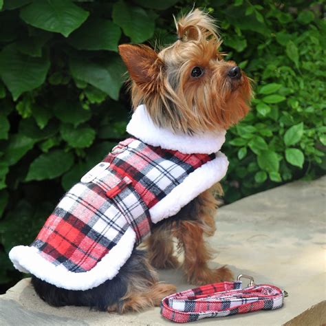 Doggie Design Plaid Sherpa Fleece Lined Dog H... | BaxterBoo