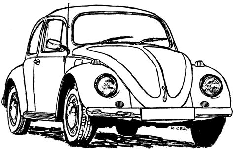 Volkswagen Beetle Coloring Pages