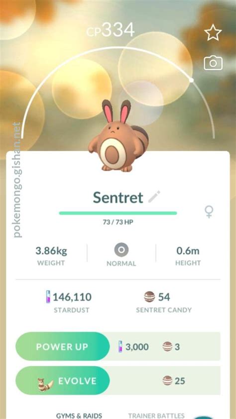 Sentret - Pokemon Go