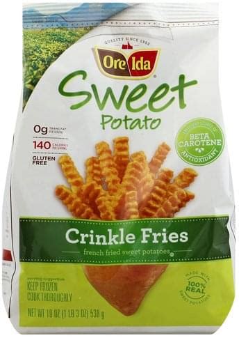 Ore Ida Sweet Potato Crinkle Fries - 19 oz, Nutrition Information | Innit