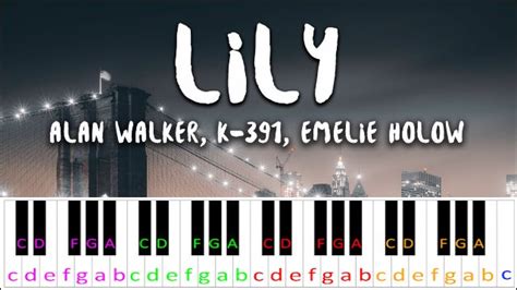 Lily by Alan Walker, K-391 & Emelie Hollow | Piano Letter Notes