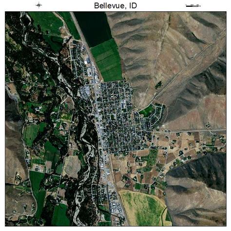 Aerial Photography Map of Bellevue, ID Idaho