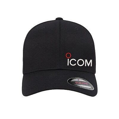 iCOM Ham Radio Logo Embroidered Flexfit Fitted Ball Cap | eBay