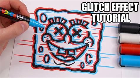 How To Draw The GLITCH EFFECT! Tutorial | Glitch effect, Glitch, Glitch ...