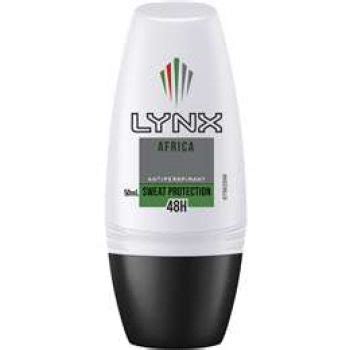 Lynx For Men Antiperspirant Roll On Deodorant Africa 50ml - Black Box ...