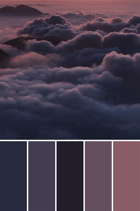 Cloud Color Palettes - This Growing Home Dark Color Palette, Color ...