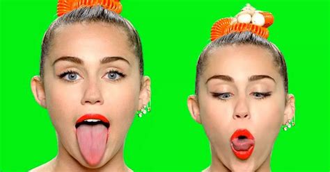 Miley Cyrus shows off ridiculous tongue skills in new MTV VMA promo - Mirror Online