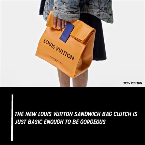 Louis Vuitton's New Sandwich Bag Clutch Is Just Basic Enough To Be Gorgeous