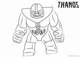 Infinity Gauntlet Thanos Coloring Pages Sketch Page sketch template