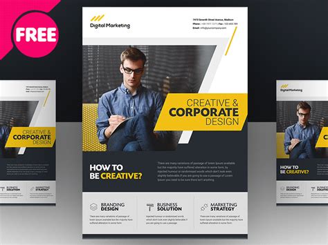 Free PSD - Creative And Corporate Market Flyer Template | free psd | UI Download
