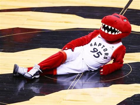 Raptors mascot relocated by refs after Suns' Devin Booker complains ...