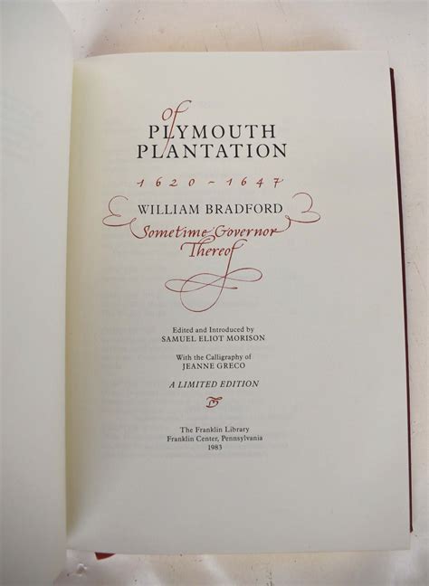 Of Plymouth Plantation 1620-1647 | William Bradford, Samuel Eliot Morison