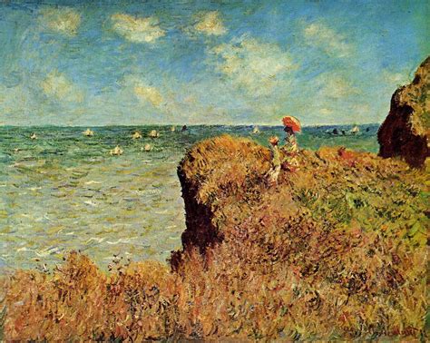 The Cliff Walk Pourville 1882 Painting | Claude Oscar Monet Oil Paintings