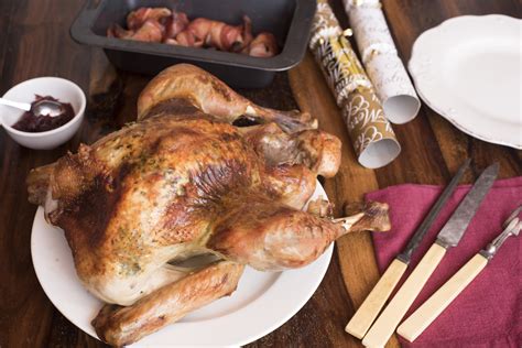 Delicious whole roasted turkey for Christmas - Free Stock Image