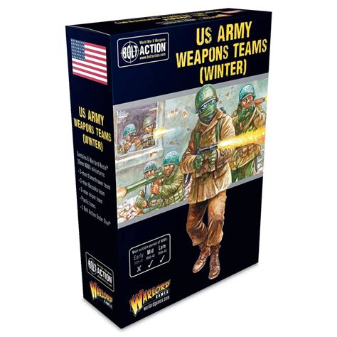 Bolt Action: US Army (Winter) Weapons Teams | Tabletop Miniatures | Miniature Market