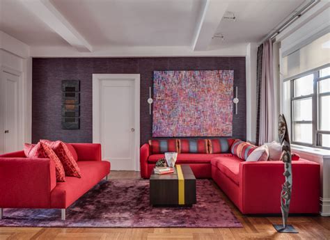 20 Charismatic Red Living Room Couches | Home Design Lover