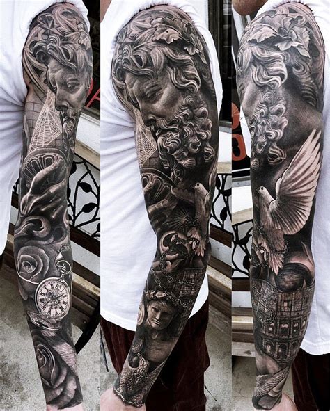 Pin by Dakota Foster on Full Sleeve Tattoo Designs | Greek tattoos, Mythology tattoos, Best ...