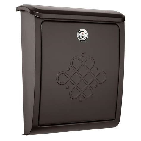 Architectural Mailboxes Bordeaux Locking Rubbed Bronze Wall Mount ...