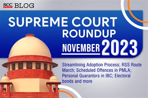 Supreme Court legal round up November 2023 | SCC Blog