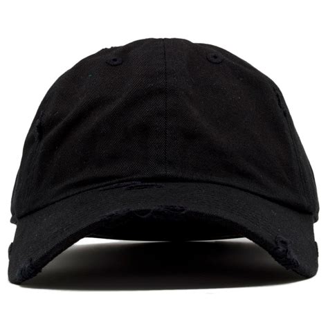 Blank Black Distressed Dad Hat – Cap Swag