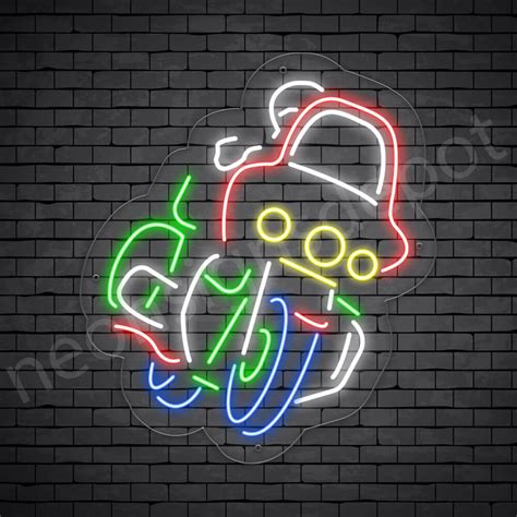 Motorcycle Neon Sign Riders Wind Shield - Neon Signs Depot