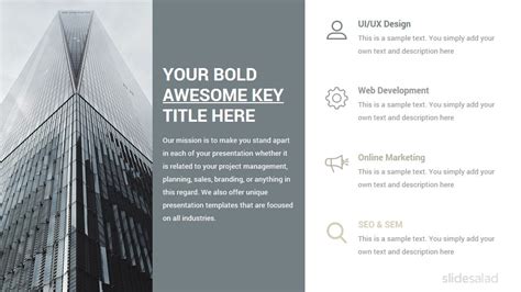 Creative Minimalist Keynote Template - SlideSalad