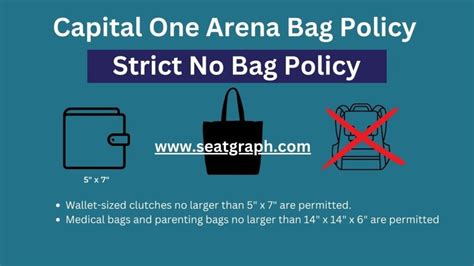 Capital One Arena Bag Policy: Allowed and Prohibited Items - SeatGraph