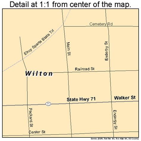 Wilton Wisconsin Street Map 5587525