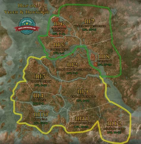 The Witcher 3 Wild Hunt: Map of Velen | gamepressure.com