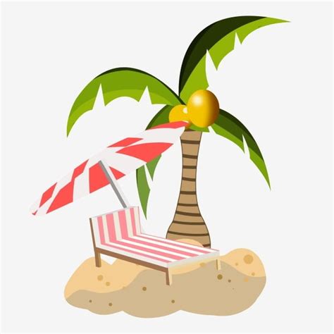 Beach Vacation PNG Transparent, Beach Vacation Vacation Recliner ...