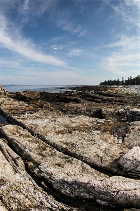 Maine coastline stock image. Image of nature, stones - 32301783