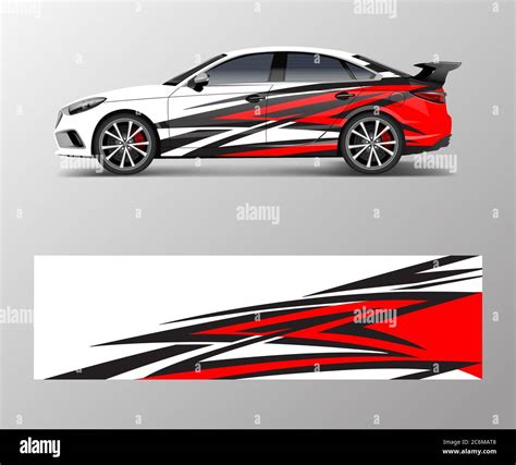 abstract stripe for racing car wrap, sticker, and decal design vector ...