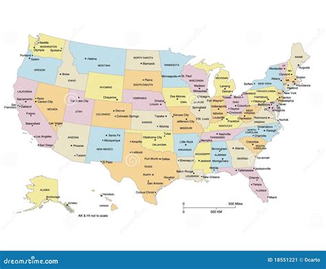 USA Map Stock Image - Image: 18551221