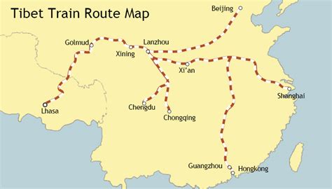 Tibet Train Map