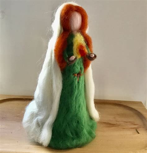 Brigid Goddess Imbolc / St Brigid Needle Felt Standing - Etsy