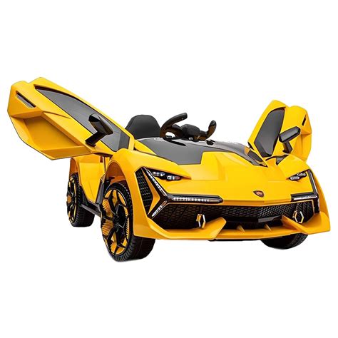 Myts - Kids Lamborghini Style Super Sports Ride-on Car - Yellow