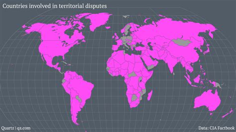 Here is a map of all the countries with territorial disputes — Quartz