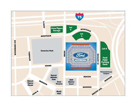 Ford Field - Home of the Detroit Lions NFL Football Team