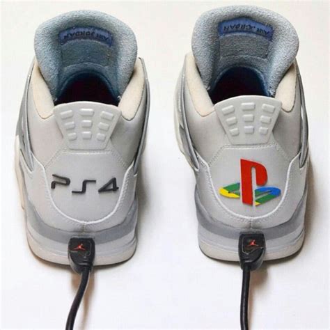 PlayStation Ⅳ - nike JRDN Ⅳ - USB PORT custom - 20th anniversary ...